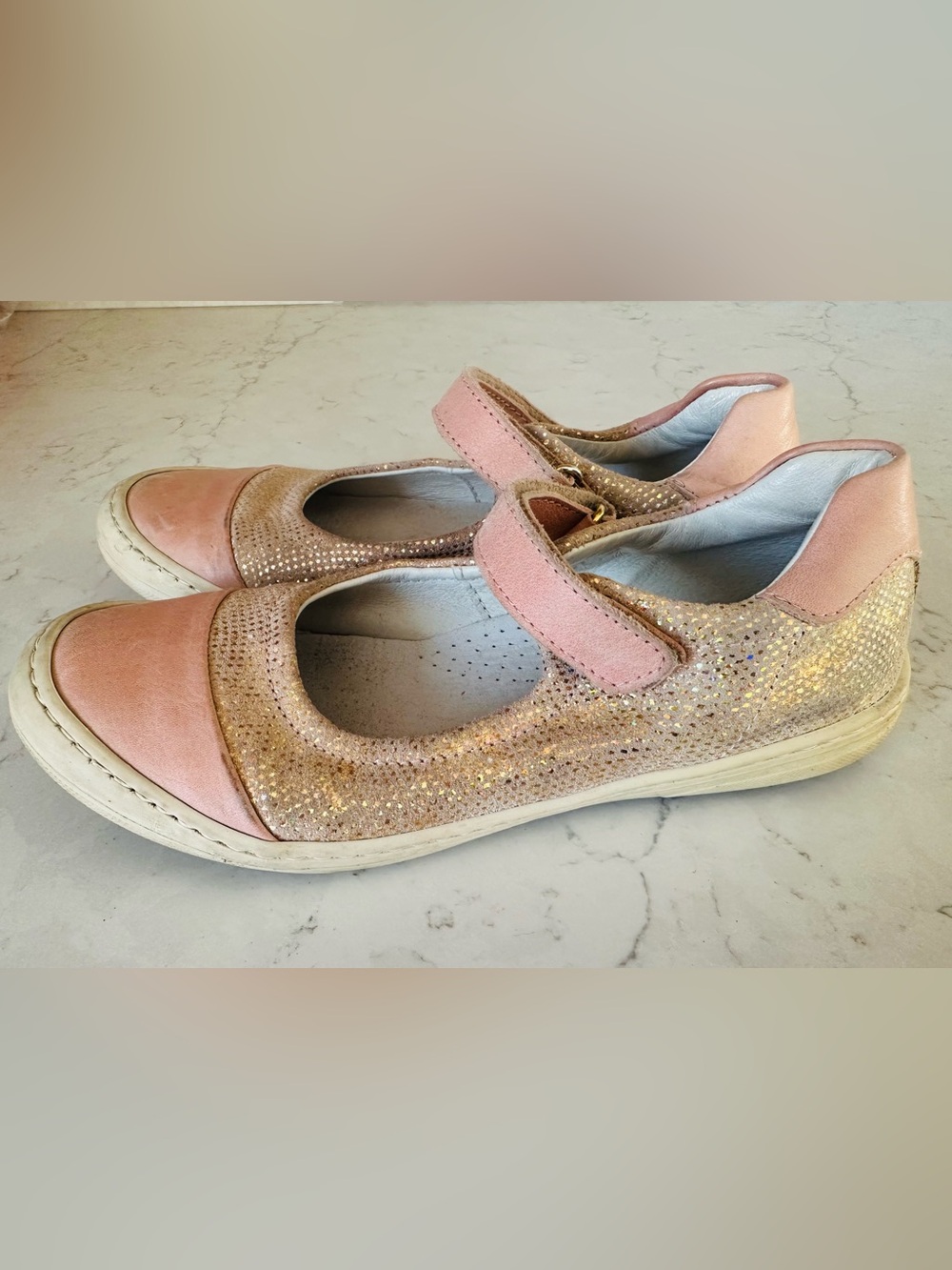 Leather Mary Jane’s with Velcro (Girl’s Size 1)